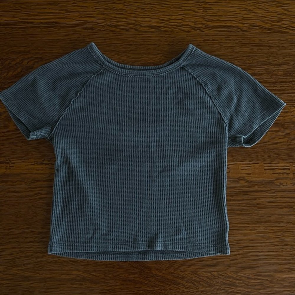 American Eagle Grey Crop Top